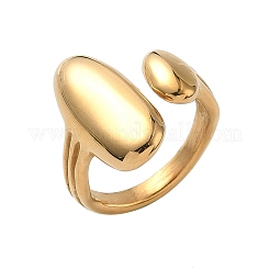 304 Stainless Steel Cuff Rings&nbsp;RJEW-Z118-06G
