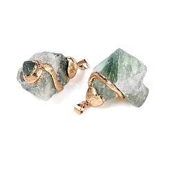 Raw Rough Natural Green Fluorite Pendants&nbsp;G-T138-175A