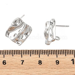 SHEGRACE Brass Stud Earring Findings&nbsp;XGRQ64357-872P