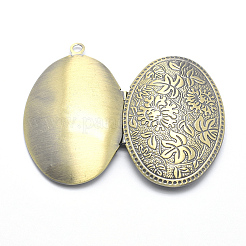 Brass Locket Pendants&nbsp;X-KK-F717-28AB-NR