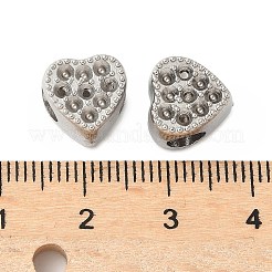304 Stainless Steel European Bead Rhinestone Settings&nbsp;STAS-D307-01A-P