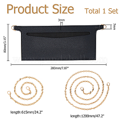 1Pc Rectangle PU Leather Purse Organizer Inserts&nbsp;DIY-HS0002-31A