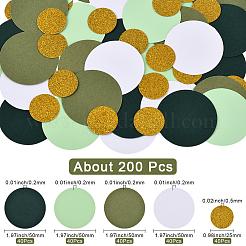 200Pcs Round Paper Table Scatter Confetti&nbsp;DIY-SC0032-57B