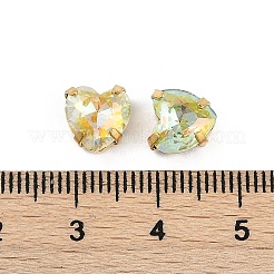 Brass Glass Rhinestone Sew on Rhinestones&nbsp;RGLA-U001-11G-01