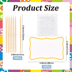 1 Set Paper Blackboard Cake Toppers&nbsp;AJEW-SC0003-84B