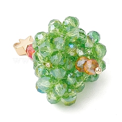 Handmade Glass Seed Beaded Pendants&nbsp;PALLOY-MZ00798