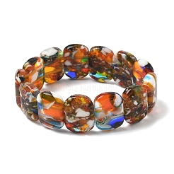 Lampwork Beads Stretch Bracelets for Men Women&nbsp;LAMP-P070-01