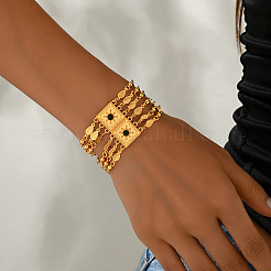 Vintage Alloy Micro Pave Cubic Zirconia Multi-strand Bracelets&nbsp;FM7028