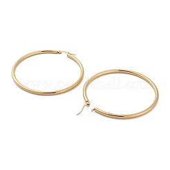 Ring 304 Stainless Steel Hoop Earrings for Women Men&nbsp;EJEW-B049-01I-G