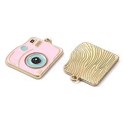 Rack Plating Alloy Enamel Pendants&nbsp;PALLOY-F308-10G-02