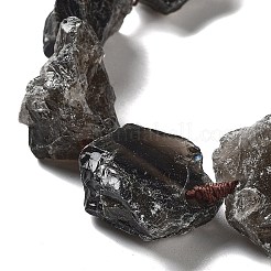 Raw Rough Natural Smoky Quartz Beads Strands&nbsp;G-J388-A08-01