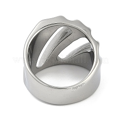 304 Stainless Steel Finger Rings&nbsp;RJEW-D083-11P-F