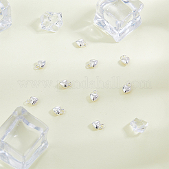 10Pcs Heart Shape 925 Sterling Silver Charms&nbsp;STER-FI0001-05