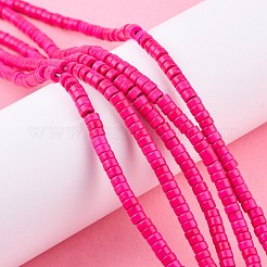 Synthetic Turquoise Beads Strands&nbsp;X-TURQ-G110-4x2mm-04