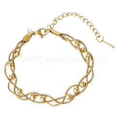 304 Stainless Steel Snake Chain Bracelets for Women&nbsp;FS-WG400CC-03
