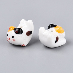 Handmade Porcelain Printed Beads&nbsp;PORC-T133-05