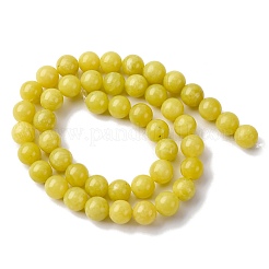 Natural Lemon Jade Beads Strands&nbsp;G-G284-A01-8mm