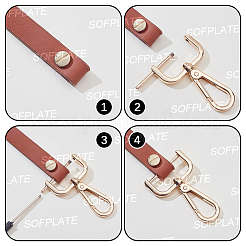6Pcs 3 Colors Zinc Alloy Swivel Clasps&nbsp;FIND-SP0005-66B