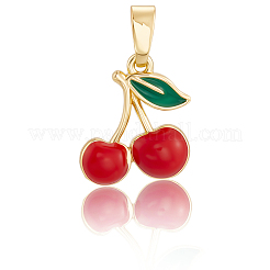 12Pcs Brass Enamel Charms&nbsp;KK-BBC0019-47