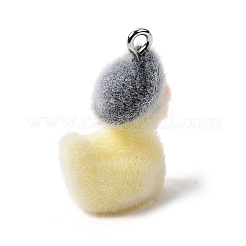 Flocking Opaque Resin Pendants&nbsp;RESI-G123-01T