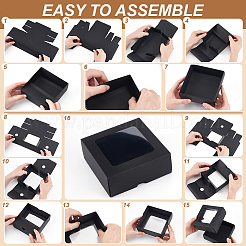 Square Kraft Paper Storage Gift Boxes&nbsp;CON-WH0095-100C-02