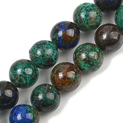 Natural Azurite Beads Strands&nbsp;G-P503-6MM-09