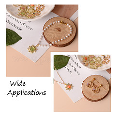 16Pcs 8 Styles Alloy Cat Eye Pendants&nbsp;ENAM-BT0001-09
