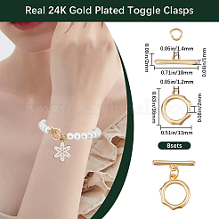 15Pcs Brass Toggle Clasps&nbsp;KK-BBC0016-65