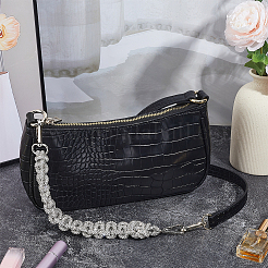 1Pc Rhinestone Braided Cord Bag Handles&nbsp;DIY-PH0036-47A
