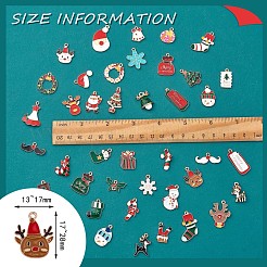 40Pcs Christmas Alloy Enamel Pendants&nbsp;JX268A