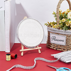 Sparkle Braided Polyester Lace Trim&nbsp;OCOR-WH0079-24B