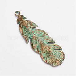 Tibetan Style Alloy Pendants&nbsp;PALLOY-F187-43ABG