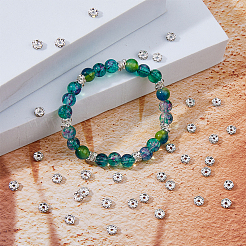 200Pcs Brass Rhinestone Spacer Beads&nbsp;RB-DC0001-07