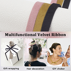 5m Velvet Ribbon for Sewing Decoration&nbsp;OCOR-WH20007-20B