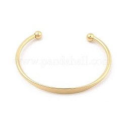 Ion Plating(IP) 304 Stainless Steel Cuff Bangles for Women&nbsp;BJEW-K252-06G