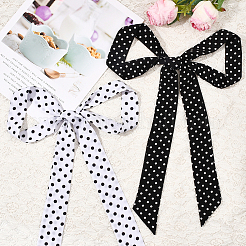2Pcs 2 Colors Chiffon Ties for Women&nbsp;AJEW-SP0003-51B