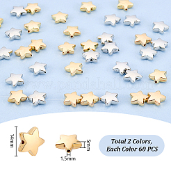 120Pcs 2 Colors Plastic Beads&nbsp;FIND-PH0024-70