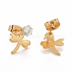 Dragonfly 304 Stainless SteelStud Earrings&nbsp;EJEW-C019-16G