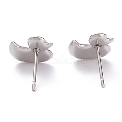 Non-Tarnish 304 Stainless Steel Stud Earring Settings&nbsp;X-STAS-J032-12