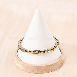 304 Stainless Steel Oval Link Chain Bracelets for Men Women&nbsp;BJEW-G766-06
