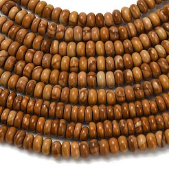 Natural Wood Lace Stone Wooden Jasper Beads Strands&nbsp;G-L635-A19-4x2mm