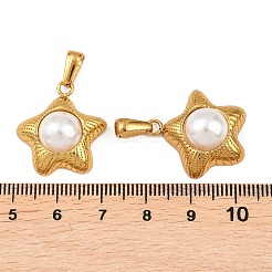 ABS Plastic Imitation Pearl Pendants&nbsp;STAS-P438-33G