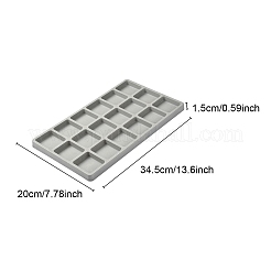 18 Grids Flocking PE Bead Design Boards&nbsp;ODIS-YW0001-04
