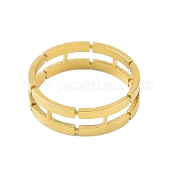 304 Stainless Steel Chain Shape Finger Ring&nbsp;LS-RJEW-C084-01A-G