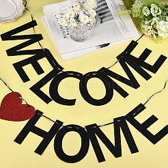 Paper Word Welcome Home Banner&nbsp;AJEW-WH20020-272B-01