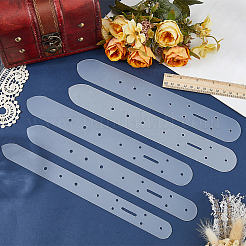 5Pcs PVC Plastic Belt Holes Templates&nbsp;TOOL-CY0001-03