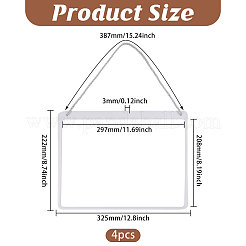Erasable PVC Hanging Price Tags with Rope&nbsp;CDIS-WH0021-069E-02