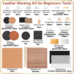 Leather Working Kit for Beginners Tools&nbsp;DIY-OC0011-24