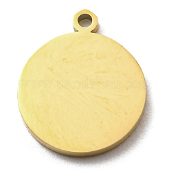 Ion Plating(IP) 316L Surgical Stainless Steel Charms&nbsp;STAS-M317-08G