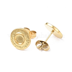 Ion Plating(IP) 304 Stainless Steel Stud Earring Finding&nbsp;X-EJEW-I285-28G